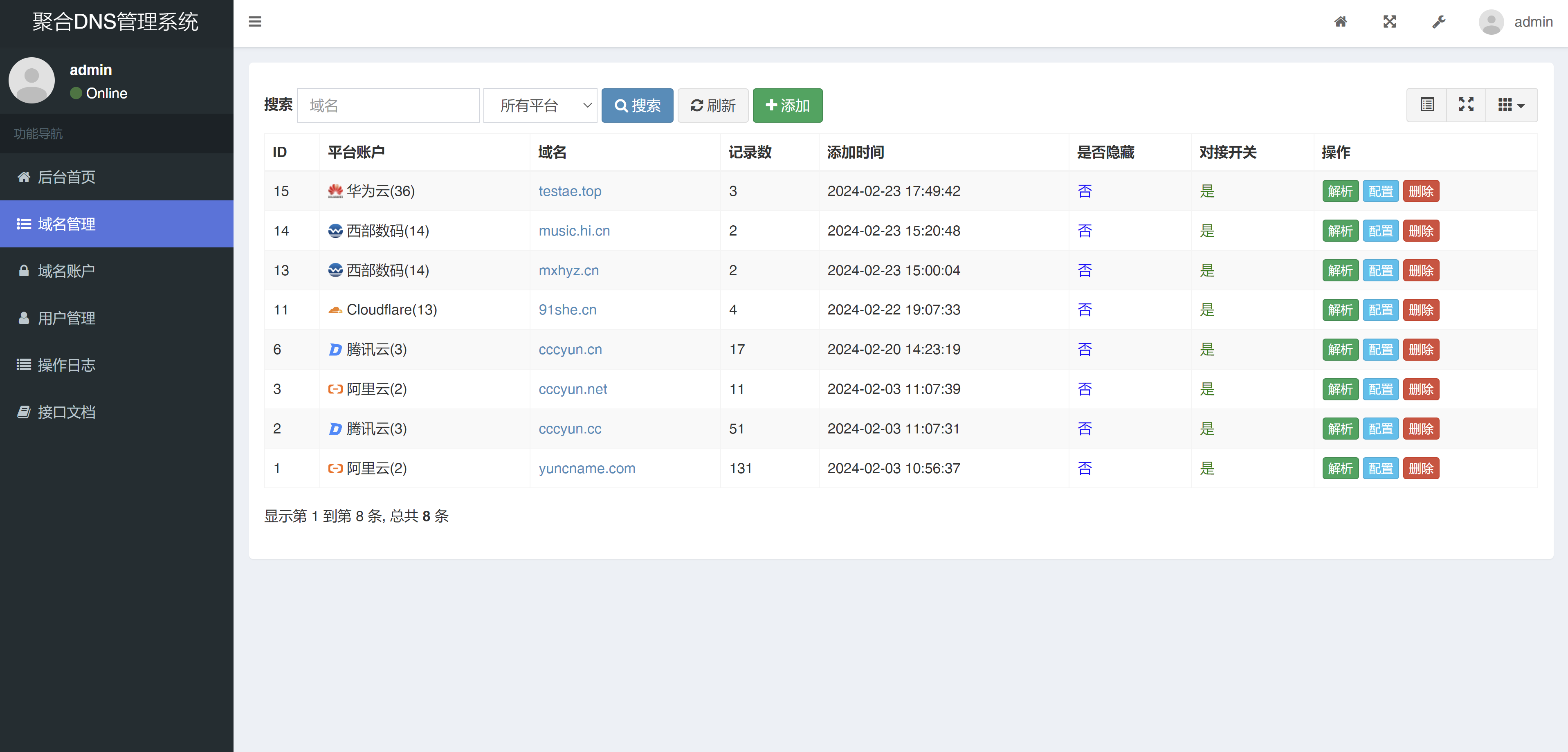 Recommend a domain name SSL automatic deployment tool, rainbow aggregation DNS management system, support multi-platform SSL automatic deployment and domain name management - LikaCloud