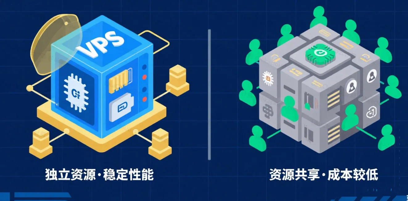 共享主机与VPS主机：全面对比分析 - LikaCloud云计算