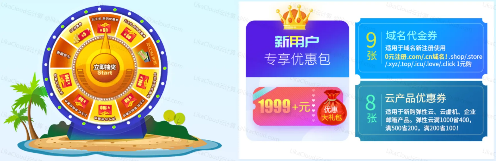 COM域名续费太贵？西部数码推出COM域名5折仅39元转入、0元注册COM/CN域名等活动，还有2660元+上云礼包领取 - LikaCloud云计算