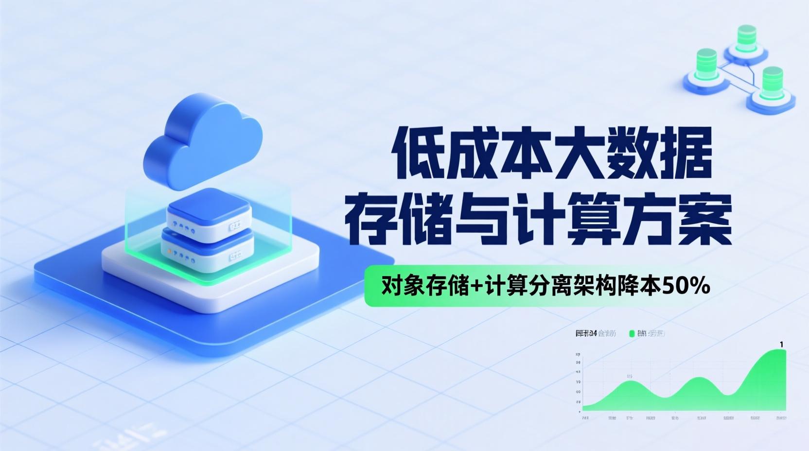 低成本大数据存储与计算方案：对象存储OSS+计算分离架构降本50%