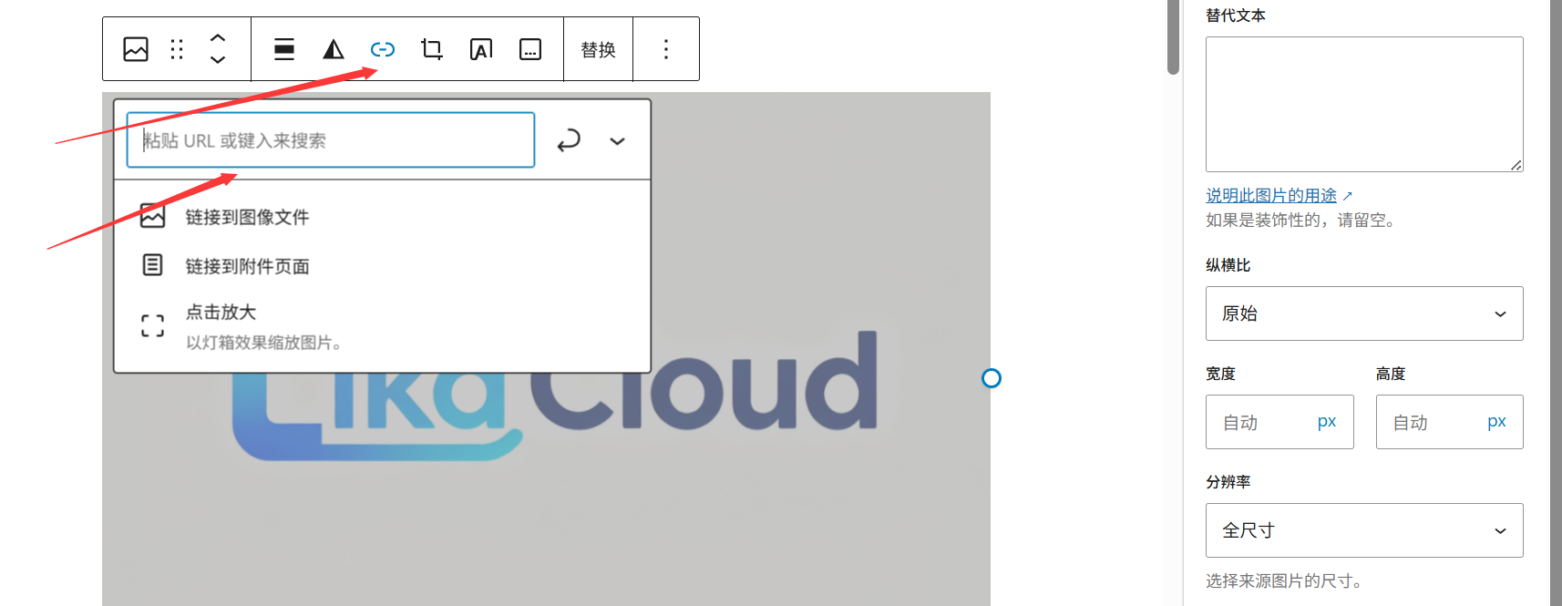 Metoda wstawiania tekstu, zdjęć, filmów i linków w edytorze Gutenberg w WordPressie — LikaCloud