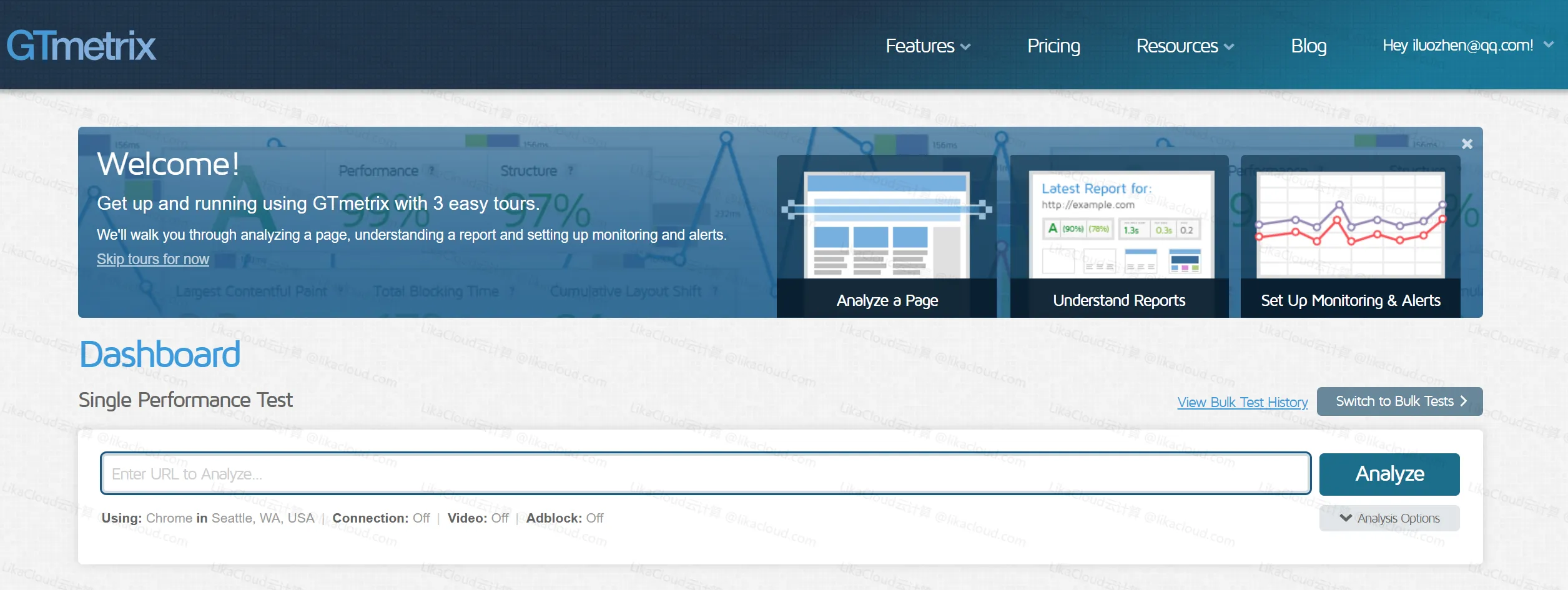 检测网站速度的工具（itdog、GTmetrix） - LikaCloud云计算